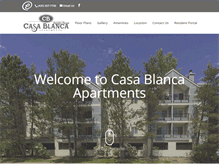 Tablet Screenshot of casablancaapts.com